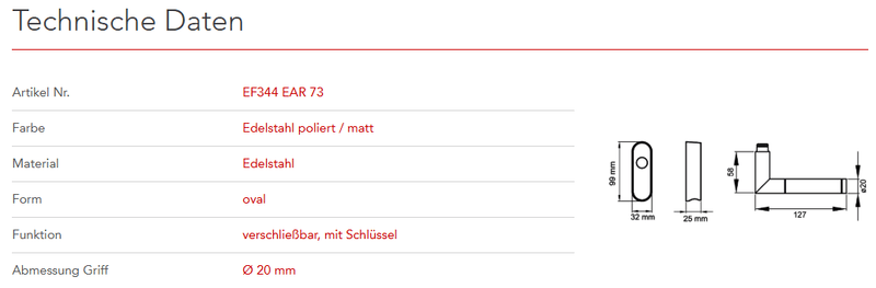 Karcher Design | Fenstergriffe | MODELL RIO STEEL | Edelstahl poliert / matt