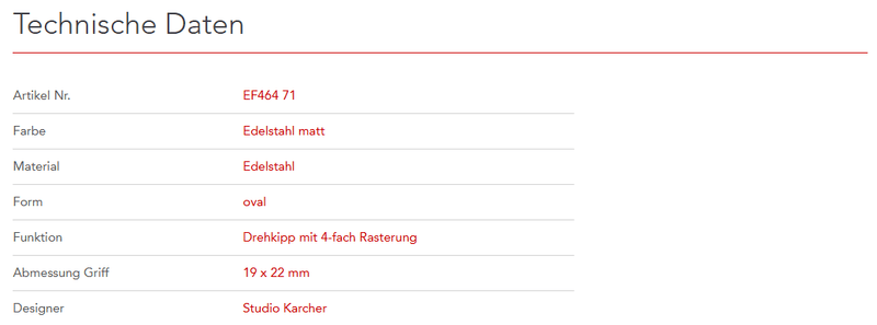 Karcher Design | Fenstergriffe | MODELL SEATTLE | Edelstahl matt