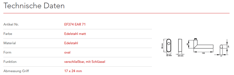 Karcher Design | Fenstergriffe | MODELL VERONA | Edelstahl matt